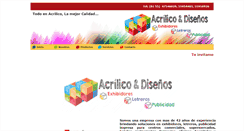Desktop Screenshot of acrilicoydisenos.com