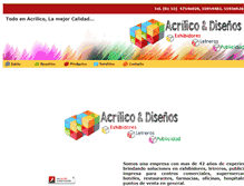 Tablet Screenshot of acrilicoydisenos.com